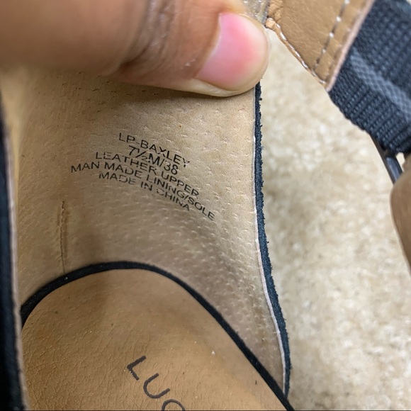 NWOB Luck Brand PeepToe Black Baxley Bootie 7.5 - Picture 6 of 8